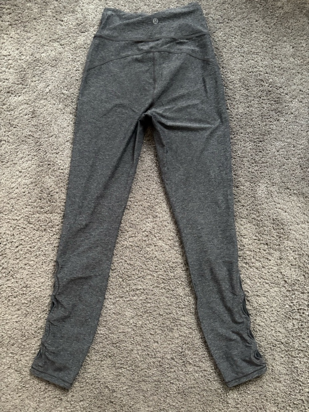 lululemon Athletica Dark Gray Tied To It Leggings